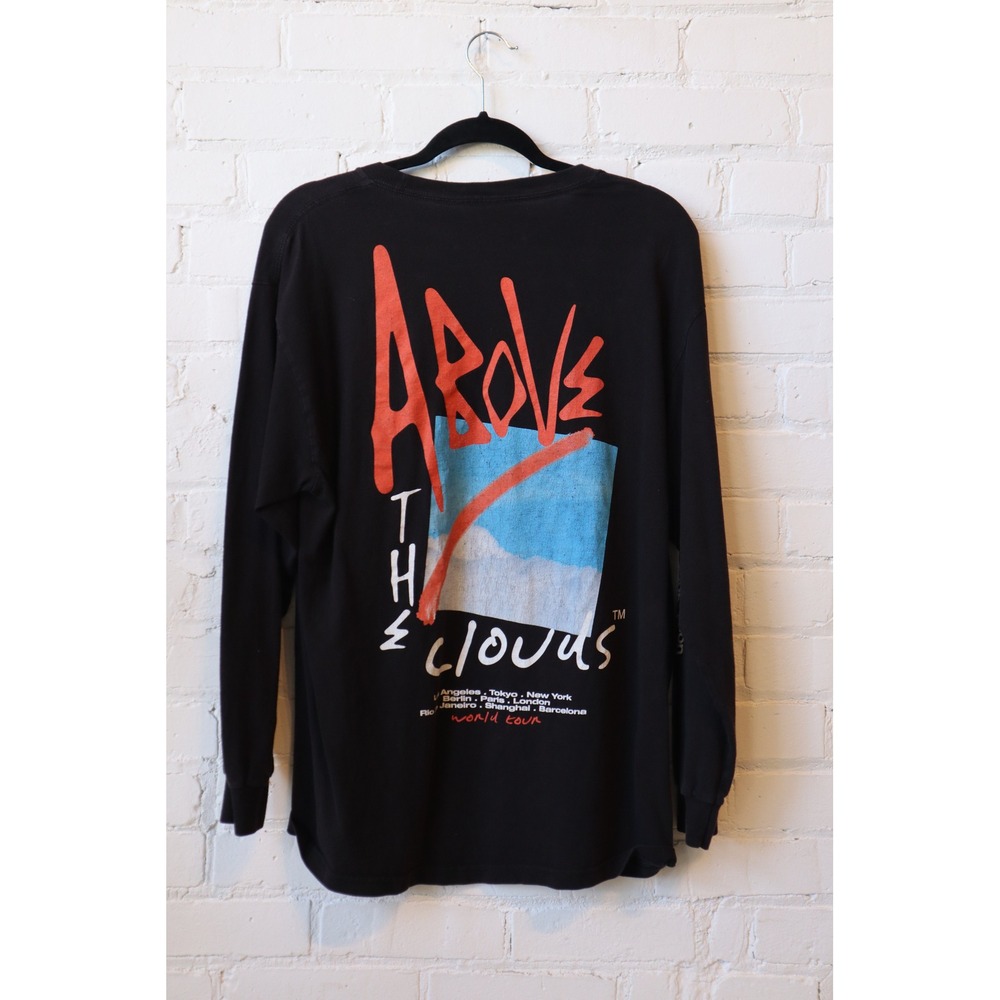 Primitive Skateboarding Above The Clouds World Tour Long Sleeve Shirt Black L